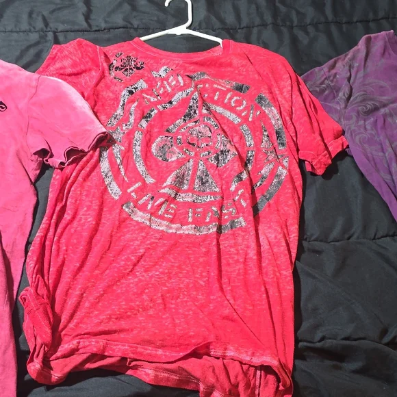 3 Xl Affliction Tshirts Barely Worn - Picture 2 of 6